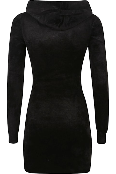 T by Alexander Wang فساتين لـ السيدات T by Alexander Wang Long Sleeve Embossed Logo Mini Dress