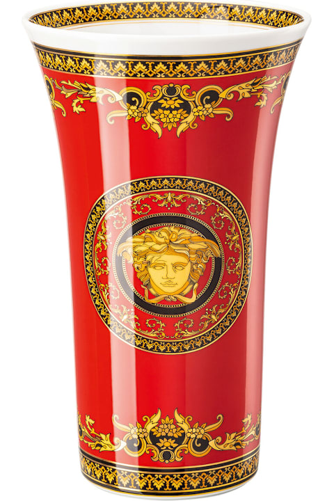 Home Décor Versace Vaso Medusa Rosso Cm 26