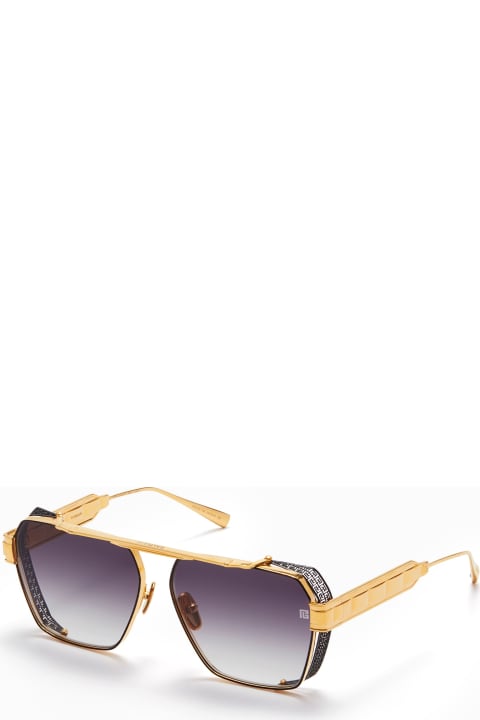 メンズ アイウェア Balmain Premier - Gold Sunglasses