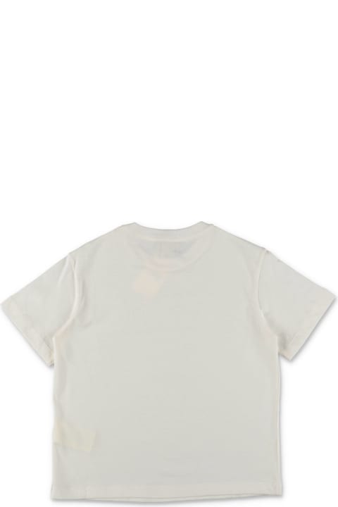 Fendi T-Shirts & Polo Shirts for Girls Fendi Fendi T-shirt Bianca In Jersey Di Cotone Bambina