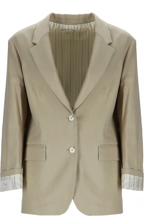 Alysi for Men Alysi Linen Blend Blazer