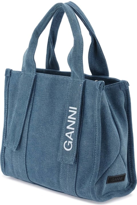 Ganni Women Ganni Light Blue Denim Bag