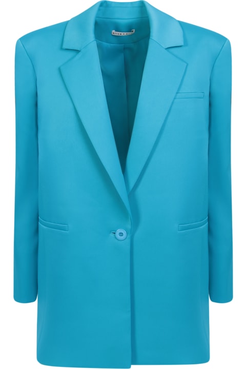 Alice + Olivia Coats & Jackets for Women Alice + Olivia Shan Light Blue Blazer
