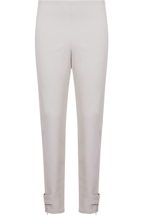 Moncler Clothing for Women Moncler White Mid-rise Trousers