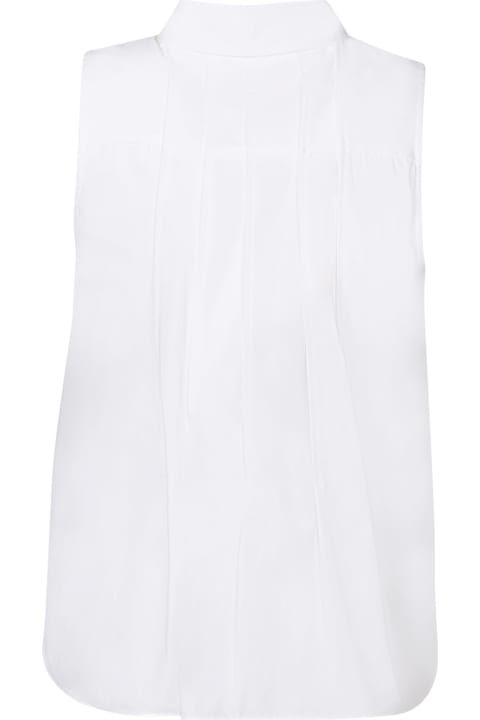 Sacai Topwear for Women Sacai Sacai Popeline White Shirt