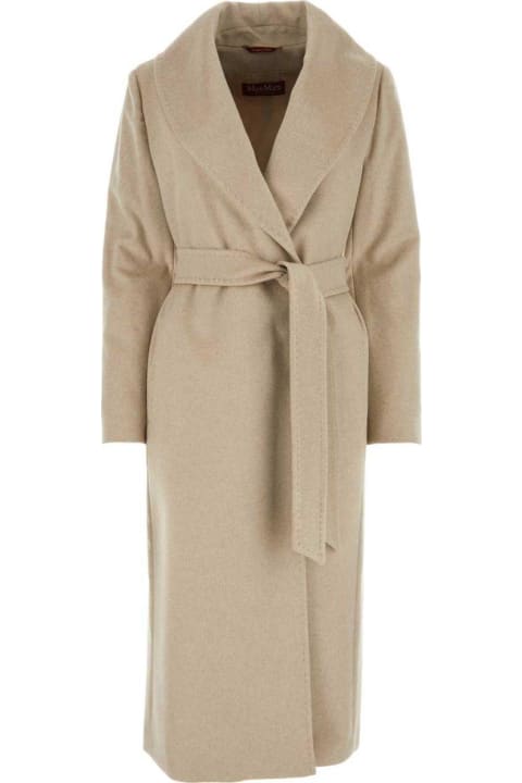 Sale for Women Max Mara Studio Belted Long-sleeved Coat
