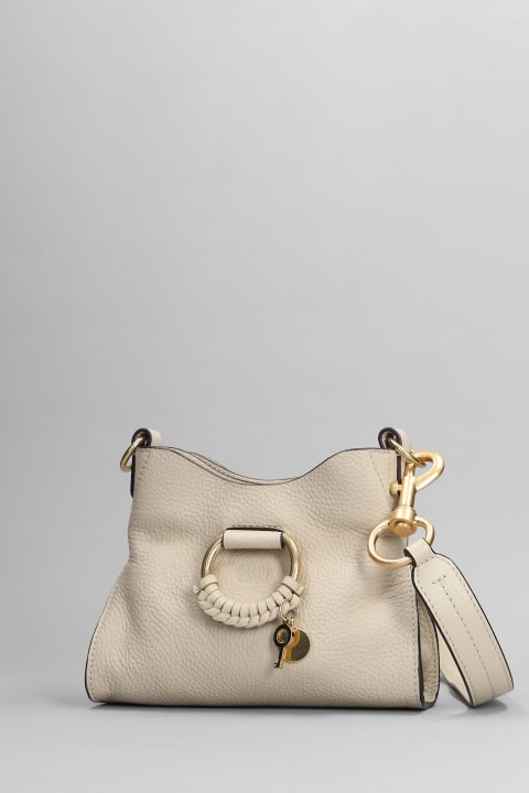 See by Chloé Bags for Women See by Chloé Joan Mini Shoulder Bag In Beige Leather