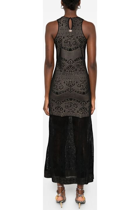 TwinSet for Kids TwinSet Twinset Sleeveless Black Dress,