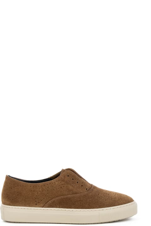 Fratelli Rossetti One Shoes for Women Fratelli Rossetti One Brown Suede Slip On Sneaker