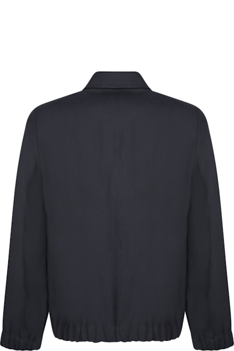 Paul Smith Shirts for Men Paul Smith Blue Linen Revere Overshirt