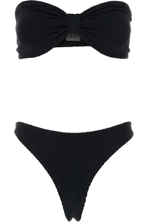 أدوات منزلية Hunza G Black Stretch Nylon Tina Bikini