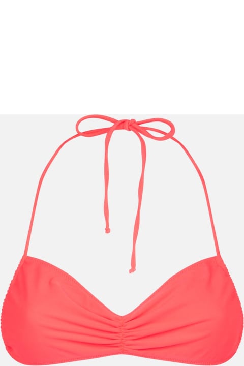 Homeware MC2 Saint Barth Woman Fluo Red Bandeau Top Swimsuit
