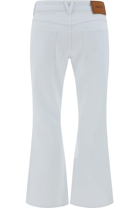 Versace Pants & Shorts for Women Versace White Cotton Jeans