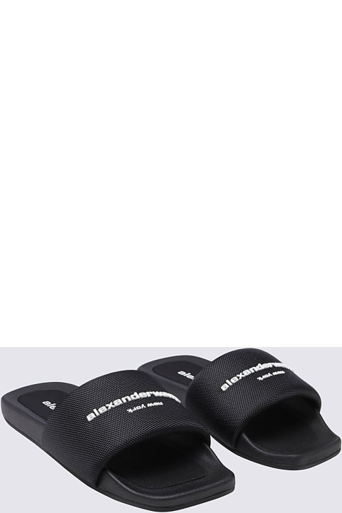 Alexander Wang Sandals for Women Alexander Wang Black Rubber Sliders