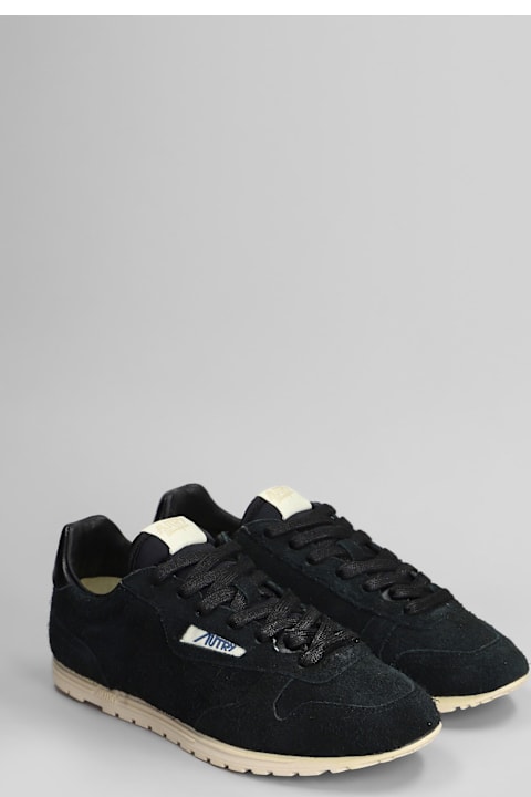 Autry Sneakers for Women Autry Windspin Sneakers In Black Suede
