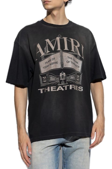 AMIRI for Men AMIRI Logo-printed Crewneck T-shirt