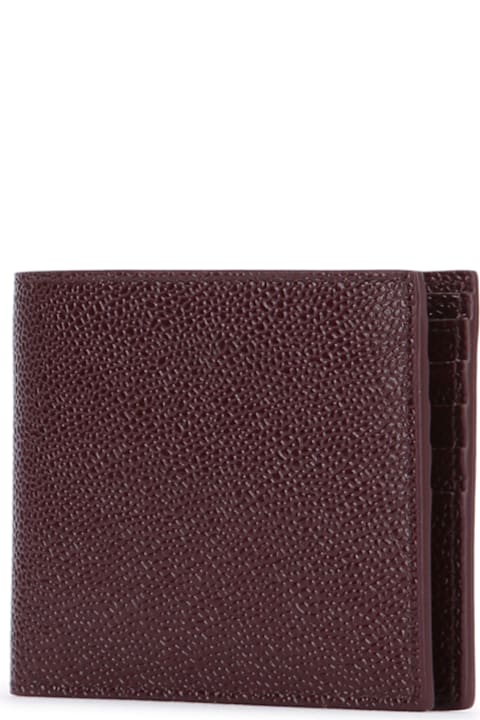Thom Browne for Homeware Thom Browne Billfold In Pebble Lucido Leather