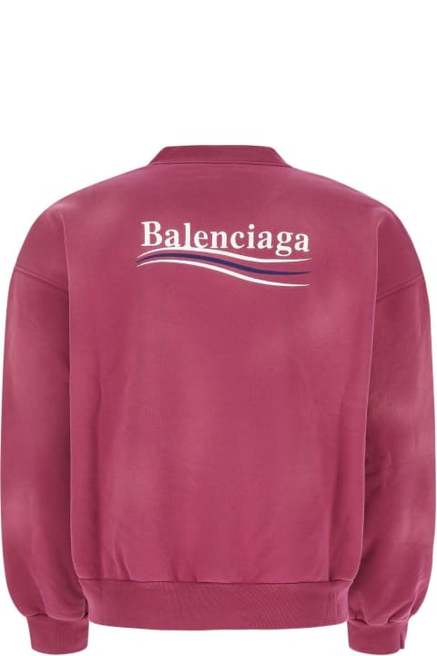 Balenciaga Sale for Women Balenciaga Tyrian Purple Cotton Oversize Sweatshirt