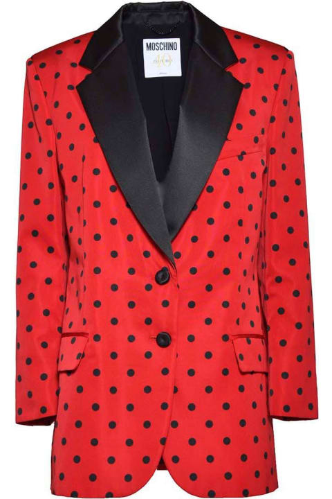 Moschino Coats & Jackets for Women Moschino Polka-dot Taffeta Jacket