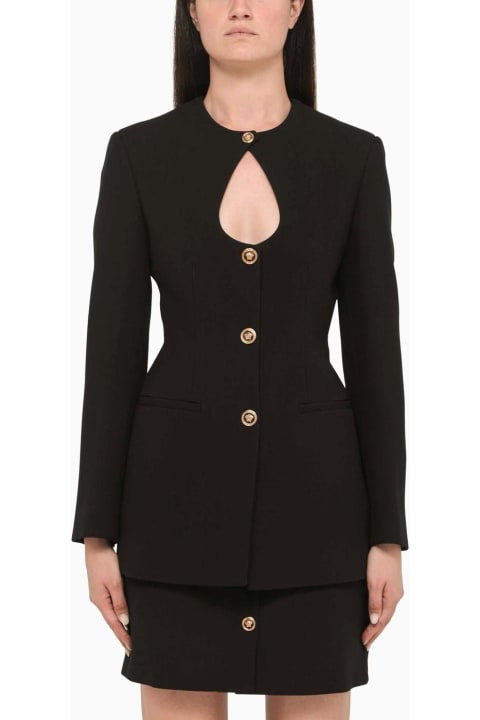 Versace Coats & Jackets for Women Versace Black Tailored Blazer