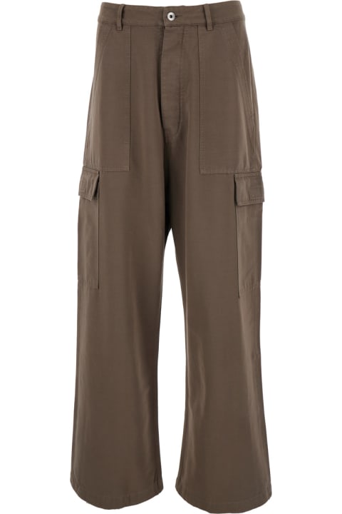 Fashion for Men DRKSHDW Brown Cargo Trousers In Cotton Man