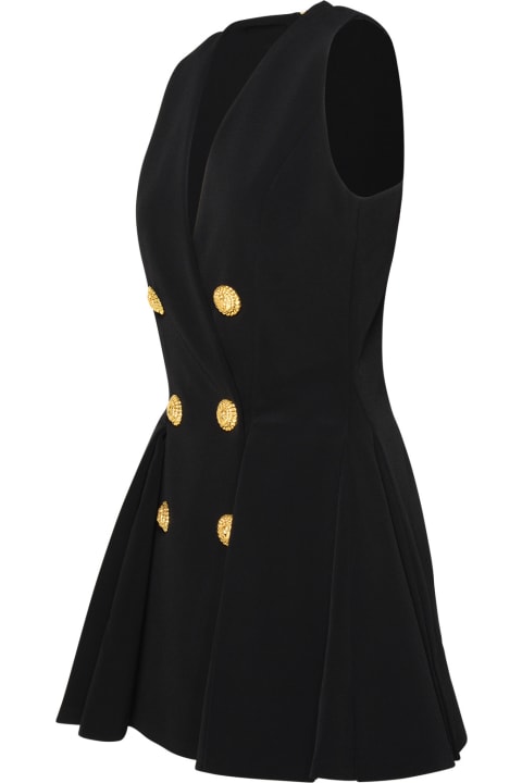 Balmain Clothing for Women Balmain Black Viscose Dress