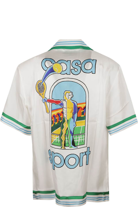 Casablanca for Men Casablanca Knitted Collar Short-sleeved Shirt