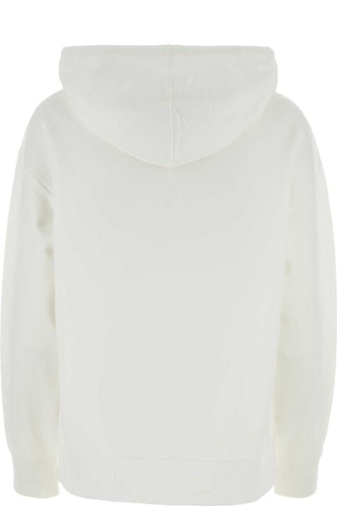 Moncler White Cotton Sweatshirt