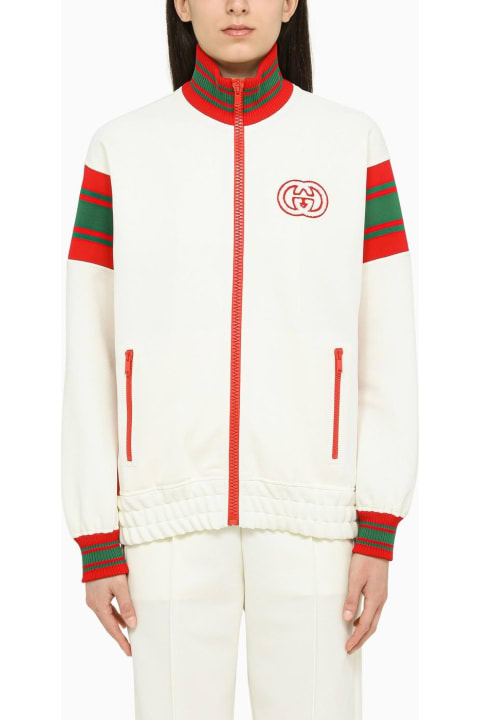 Gucci لـ Women Gucci Ivory Sweatshirt With Zip