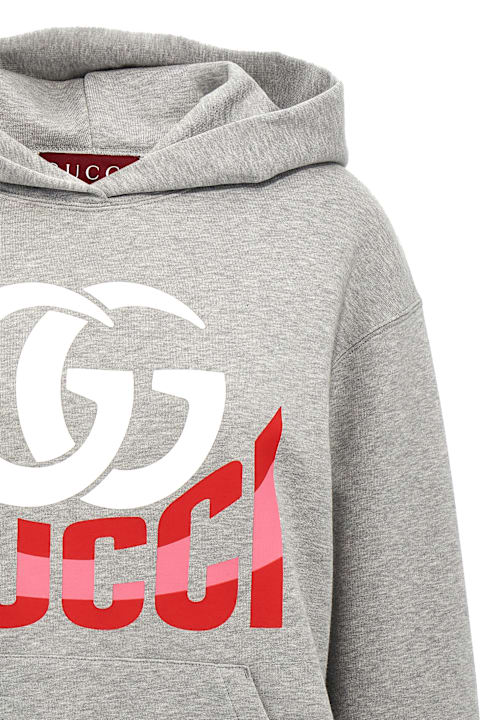 Gucci Logo Print Hoodie | italist