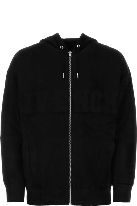 Givenchy Sale for Men Givenchy Black Viscose Blend Oversize Sweatshirt