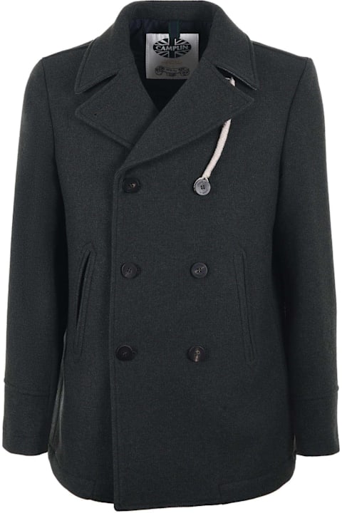 Camplin Coats & Jackets for Men Camplin Camplin Peacoat In Wool Blend