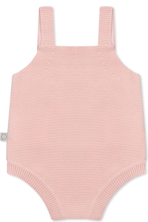 Stella McCartney Kids Clothing for Baby Girls Stella McCartney Kids Pink Body For Baby Girl With Flower