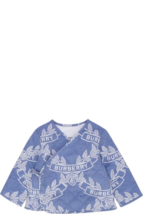 Topwear for Baby Boys Burberry Cappotto