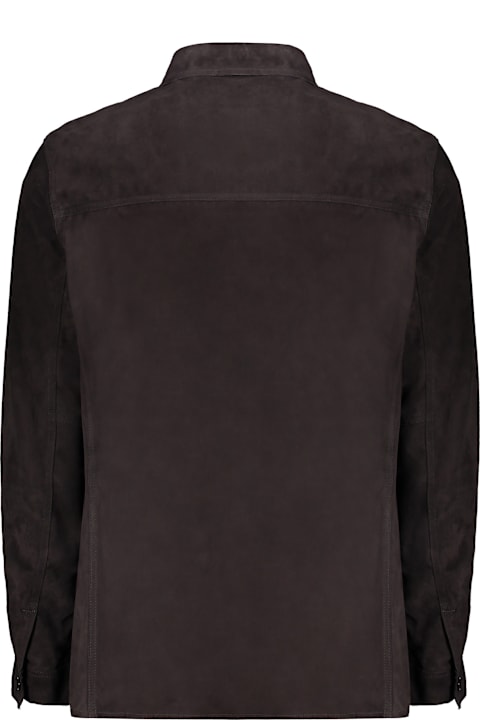 Homeware Moorer Leather Shirt