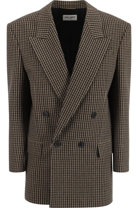 Saint Laurent Vichy Blazer Jacket