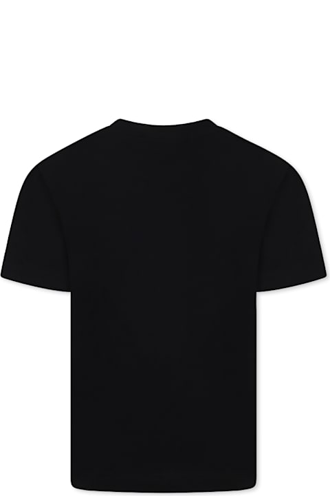 Homeware MSGM Black T-shirt For Boy With Logo