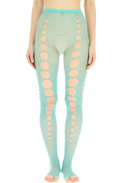 Rui Women Rui Mesh Stockings With Cut-out And Beads