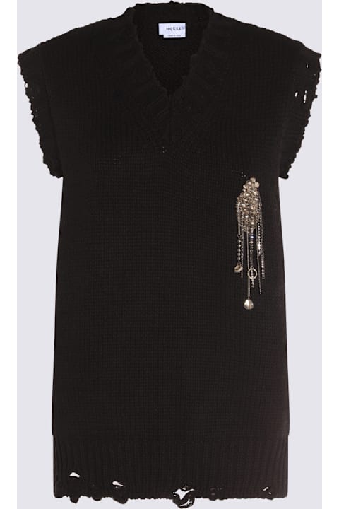 Alexander McQueen for Men Alexander McQueen Black Wool Knitwear