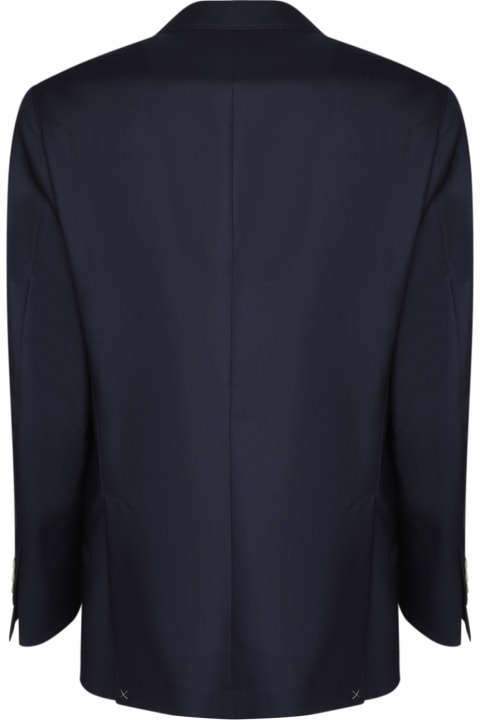 Brunello Cucinelli Clothing for Men Brunello Cucinelli Single-breasted Dark Blue Jacket
