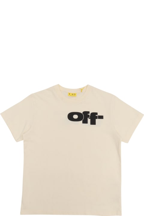 Off-White for Kids Off-White Type Graphic Tee S/s Off White - Black