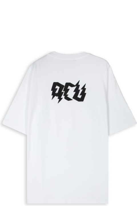 Acu White cotton t-shirt with skulls print - Acu t-shirt