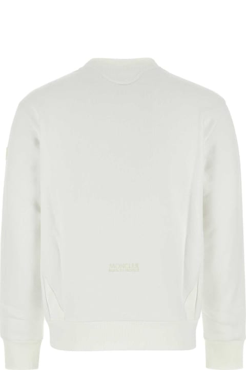 Moncler for Men Moncler White Cotton Sweatshirt