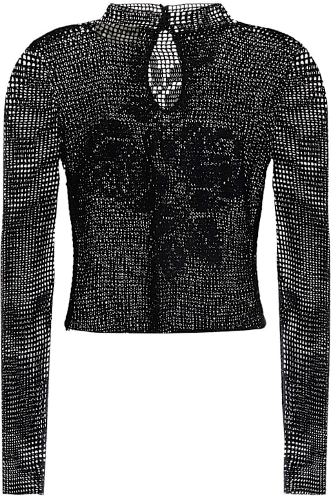 Magda Butrym for Women Magda Butrym Black Crochet Top