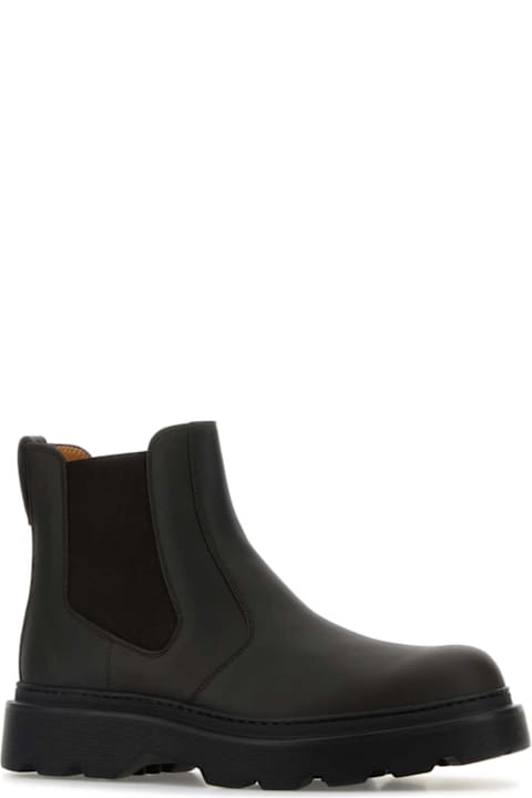 Tod's Boots for Men Tod's Dark Brown Leather Ankle Boots