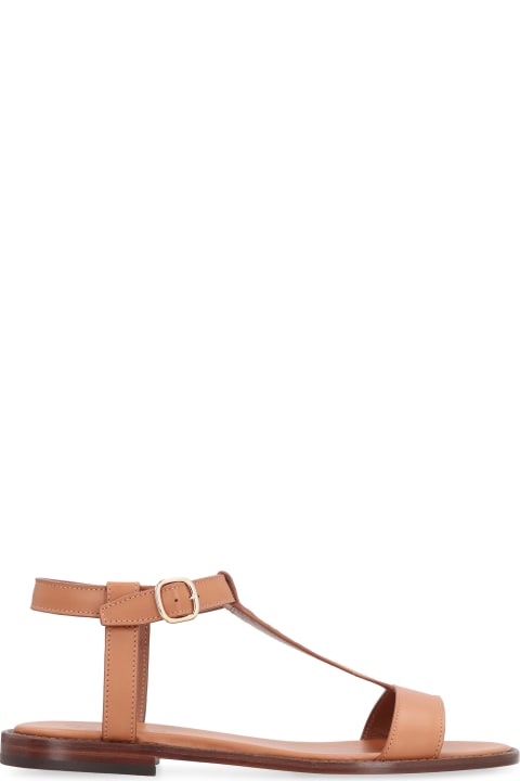 Doucal's Shoes for Women Doucal's Leather Flat Sandals