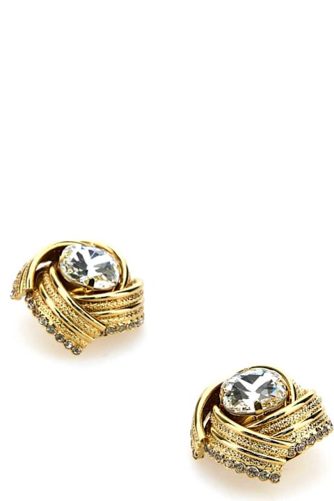 Alessandra Rich Jewelry for Women Alessandra Rich Embellished Metal Earrings