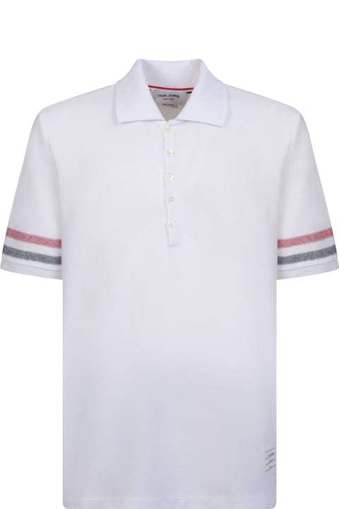 Homeware Thom Browne Short Sleeve Cotton Polo Shirt
