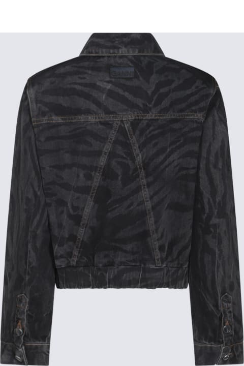 Coats & Jackets for Women Ganni Black Cotton Denim Jacket