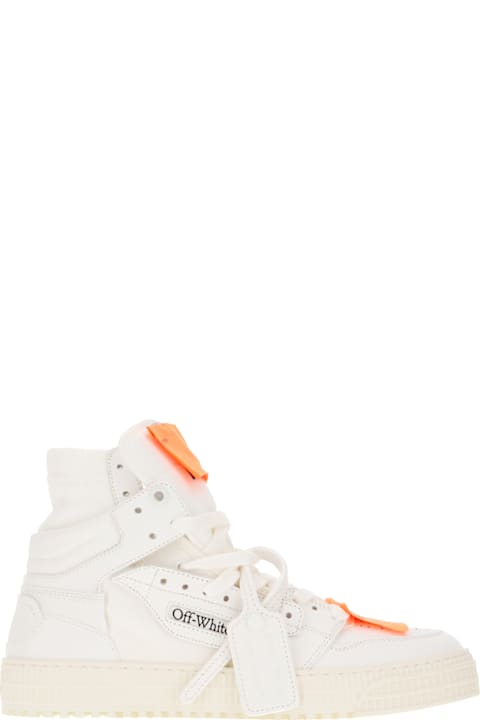 Homeware Off-White White Leather And Fabric 3.0 Off Court Sneakers